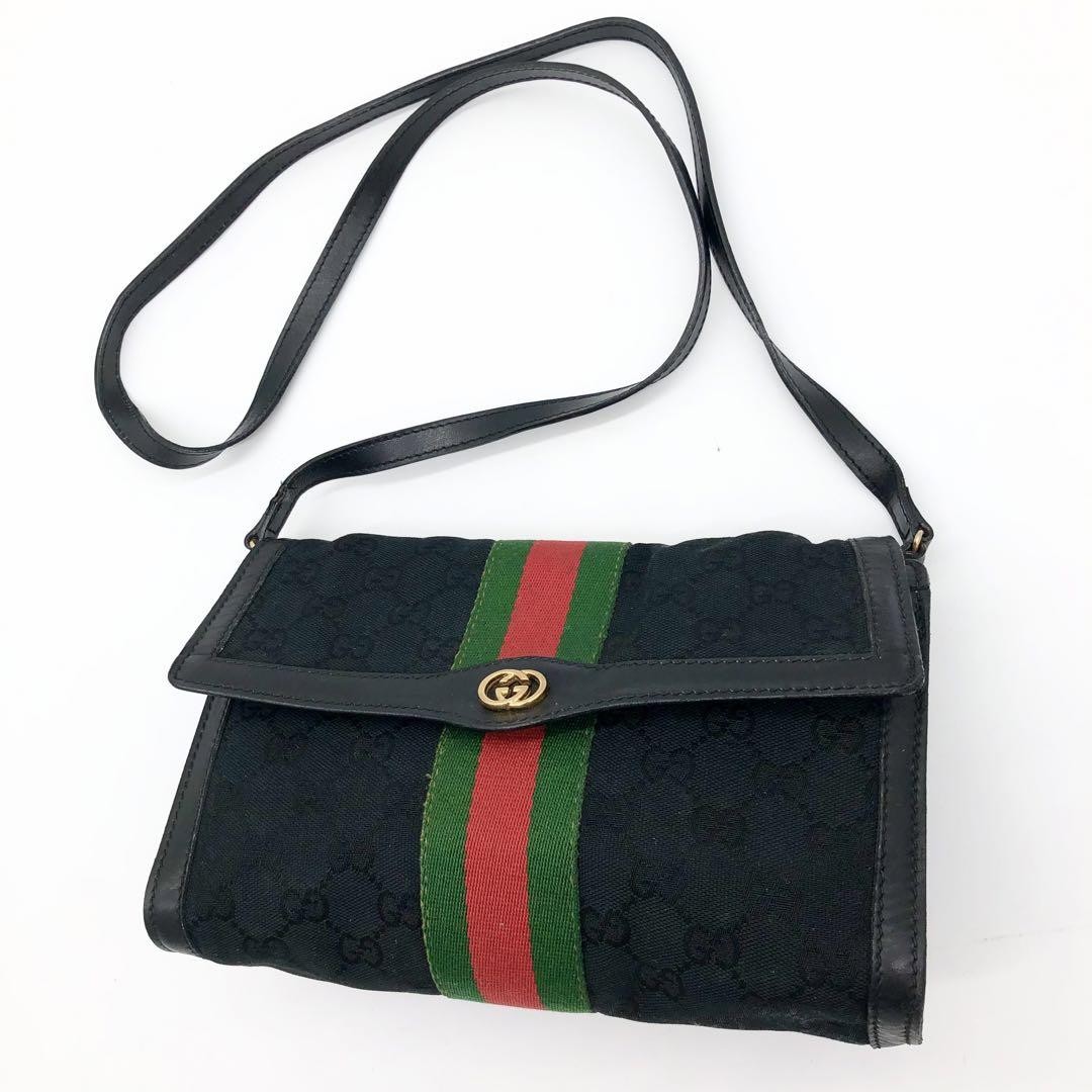 Vintage Gucci Sherry Line Interlocking Shoulder Bag