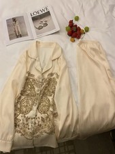 Pajamas Set For Women Ice Silk In Medium Size