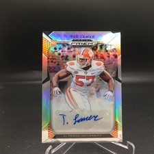 Tre Lamar 2019 Panini Prizm Draft Picks Silver Auto 210 Clemson Tigers Rookie