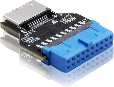EZDIY-FAB USB 3.0 (USB3.1 Gen 2) Internal Header (19-Pin) zu USB 3.1/3.2 Type-C