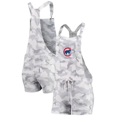NWT Women's Concepts Sports Chicago Cubs Romper - Gray Camo - Small
