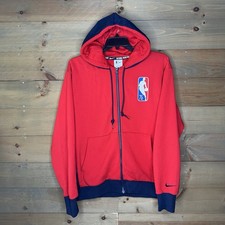 Nike NBA 75th Anniversary Brooklyn Nets Basketball Hoodie Red DB2180-657 Men's L