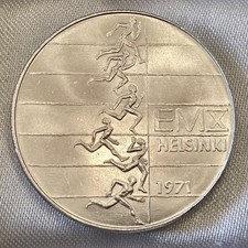 1971 Finland 10th European Athletic Championships 10 Markkaa UNC