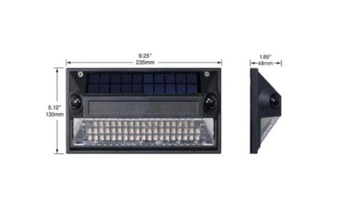 Westinghouse 5" x 9-1/4" Solar-Powered LED Motion Sensor Wall Light - 1200 Lumen - Picture 2 of 3