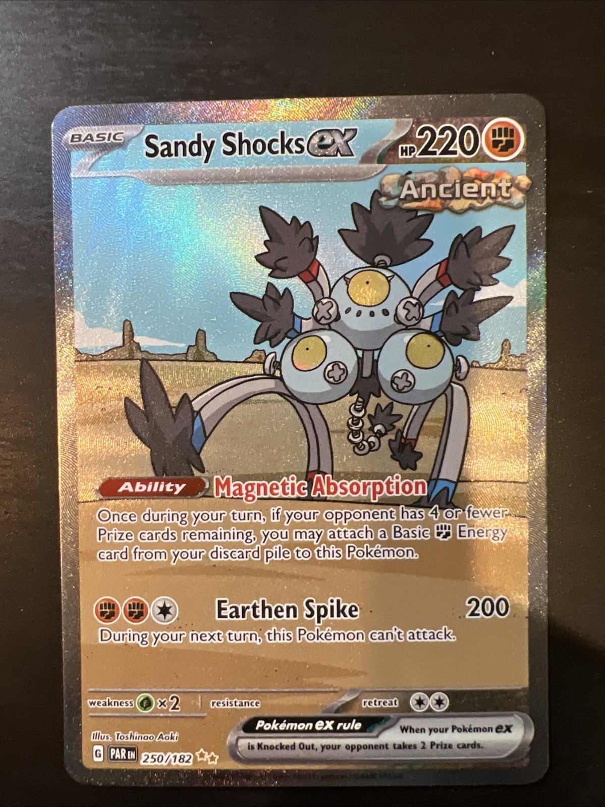 Pokemon Card - Sandy Shocks ex Paradox Rift 250/182 Illustration Rare