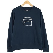 G-Star Felpa Pullover Uomo Blu in Cotone IM1 Taglia S