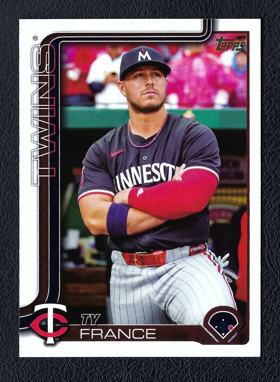 2025 Topps Update Ty France Golden Mirror Short Print Variation #US268