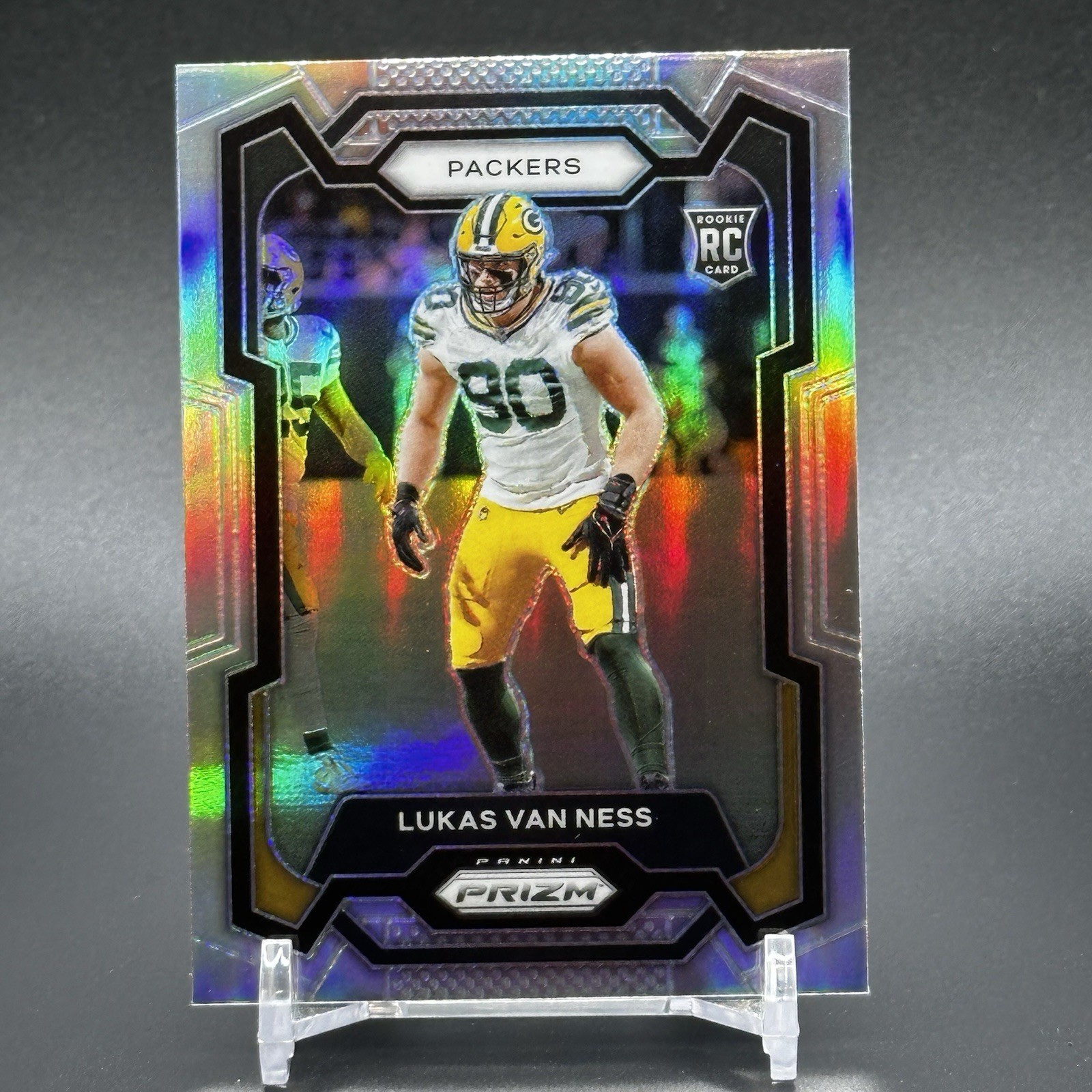 2023 Panini Prizm Lukas Van Ness SILVER PRIZM ROOKIE #336 RC - Green Bay Packers