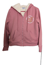 pink aeropostale zip up hoodie Sherpa lined