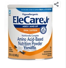 6 cans danted EleCare Jr Vanilla powder FREE SHIPPING EXP 07/26