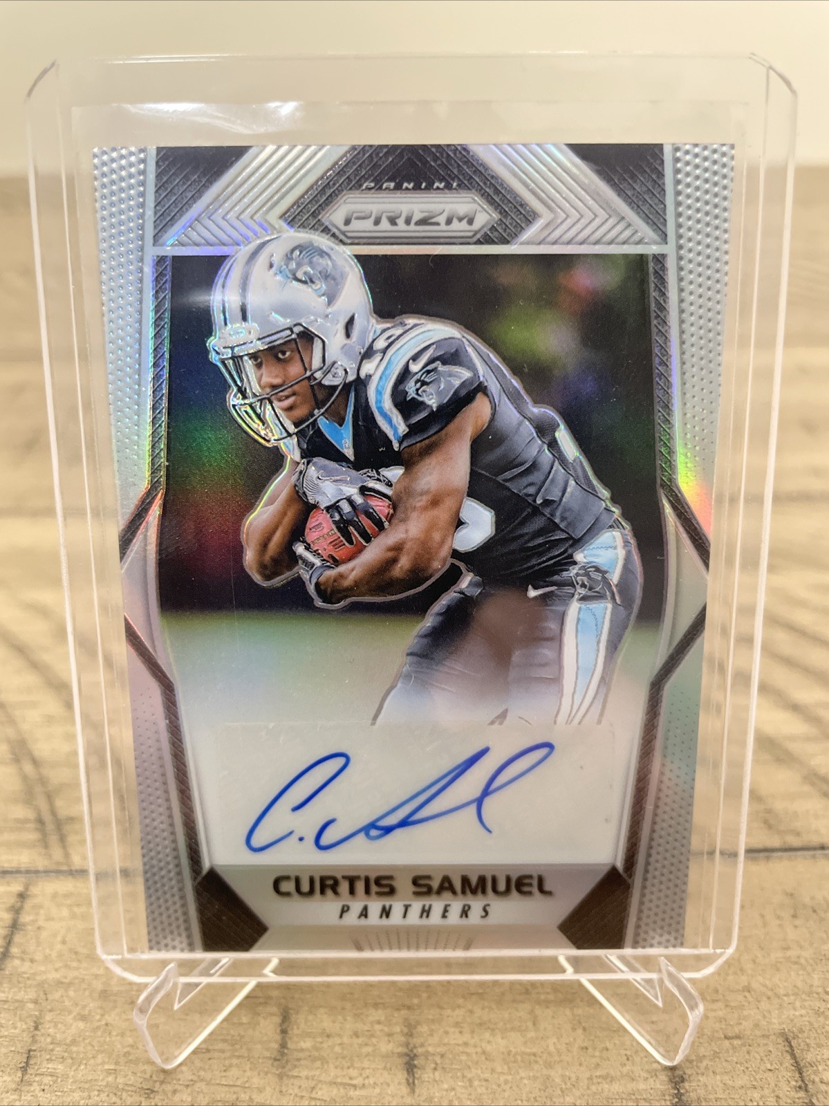 2017 Panini Prizm Rookie Auto Silver Prizm Curtis Samuel #RA-CS Rookie Auto RC