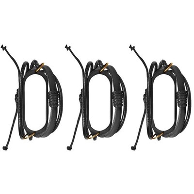3 stücke Ersatz Lederband kompatibel mit Xiaomi Smart Band 5 gestrickt gewebt