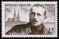 N° Y&T 865  Charles Peguy   FRANCE TIMBRE 1950