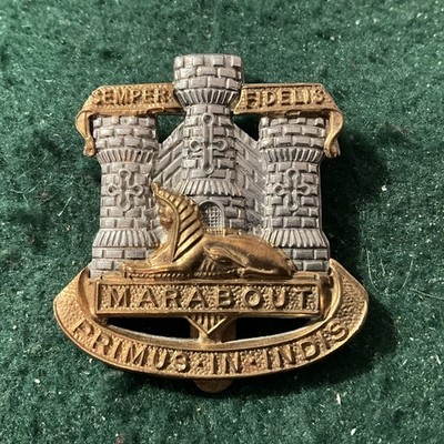 Devonshire and Dorset Regiment Marabout Primus In Indis Mützenabzeichen ef11