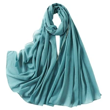 Hijab for Women Muslim Chiffon Rhinestone Headscarf Headwrap Hair Wrap