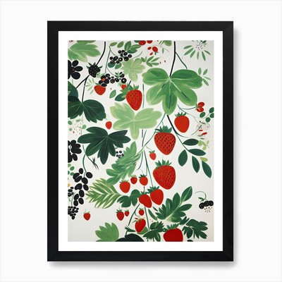 Bananas Fruit Drawing 3 Art Print Framed Wall Art Poster Canvas Print Picture