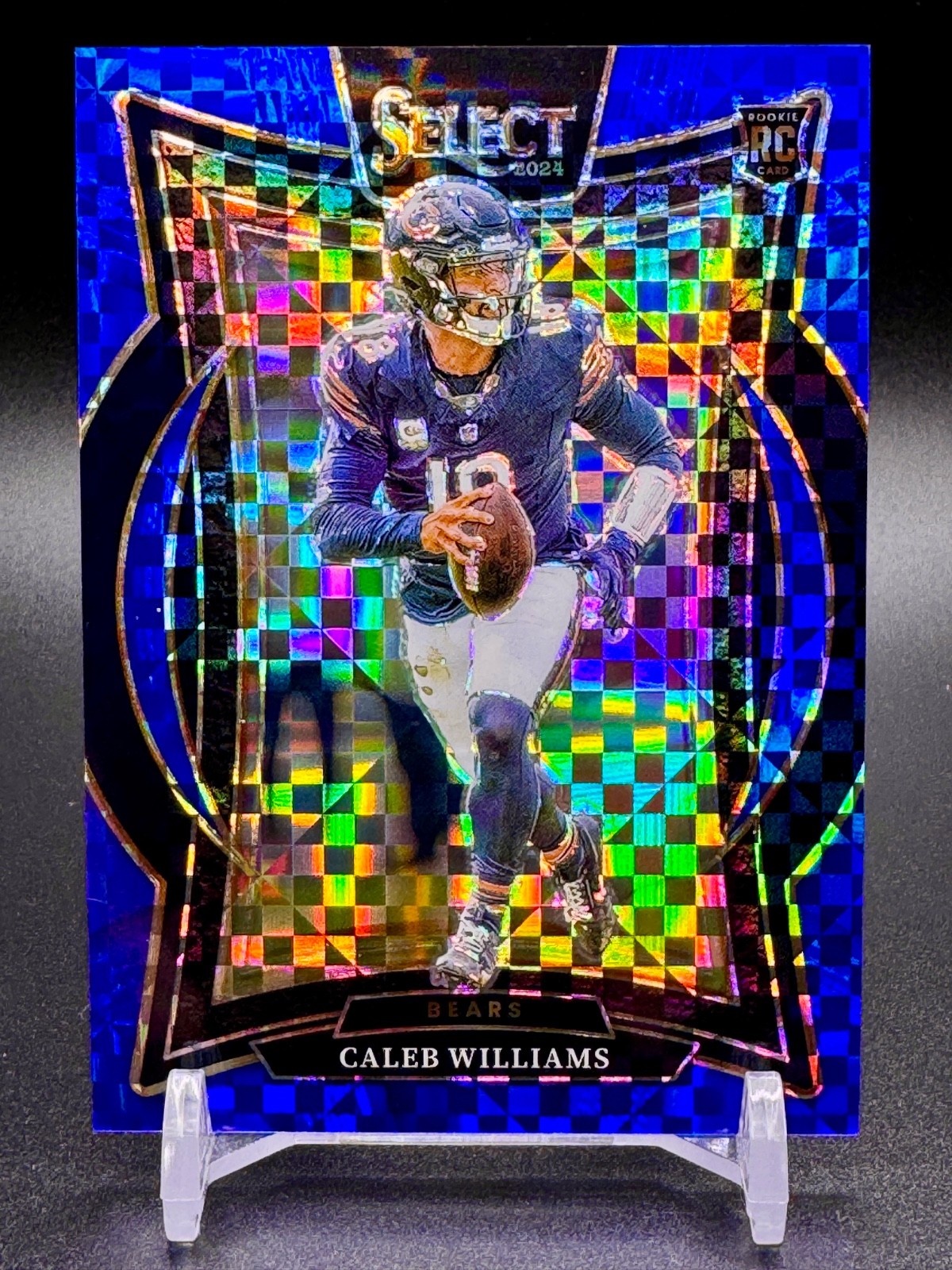 2024 Panini Select CALEB WILLIAMS Concourse Blue Checker Prizm (RC) /249 Bears