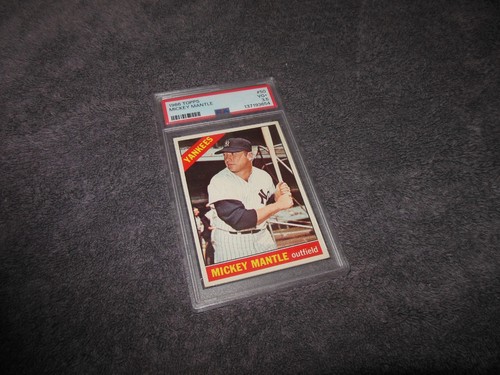 1966 Topps Mickey Mantle Baseball Card #50 PSA 3.5 VG Fresh Grade Nice Card