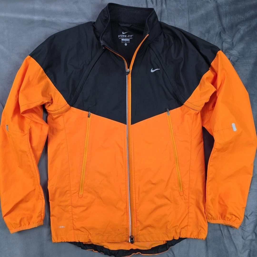 Nike Storm-FIT Men’s Waterproof Shell Jacket Orange/Black Size Small
Opens in a new window or tab