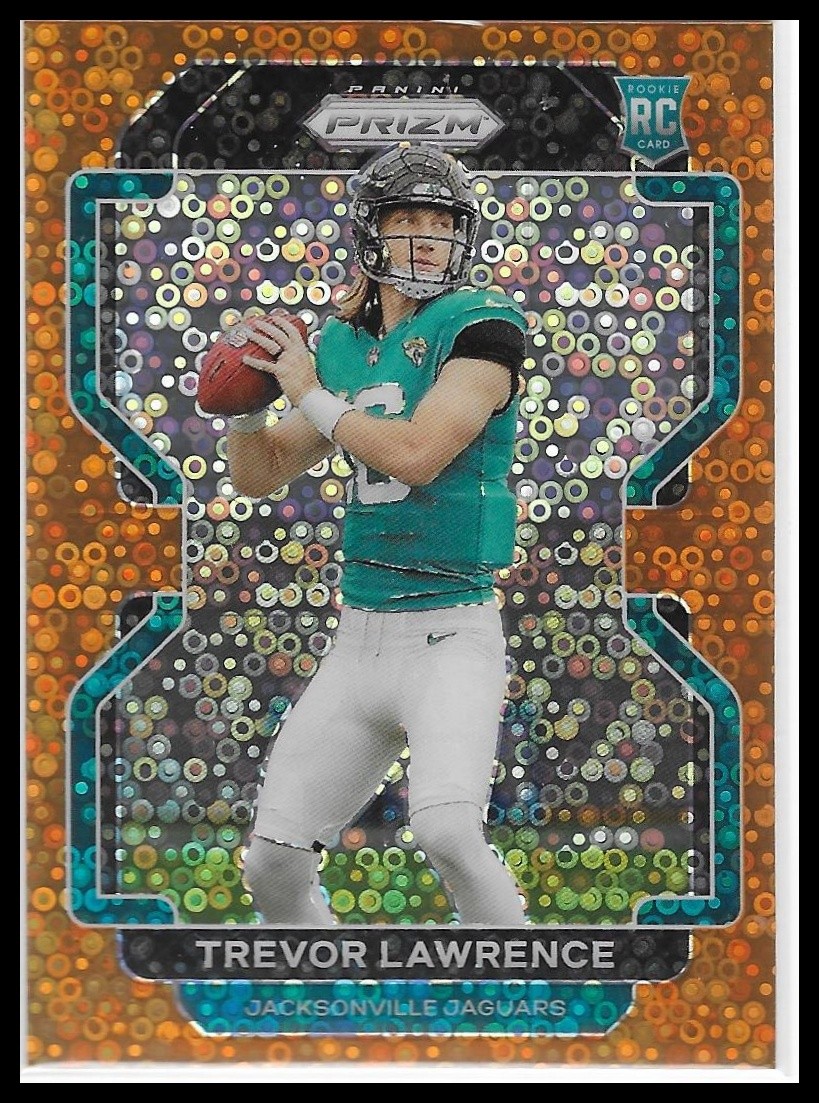 2021 PANINI PRIZM FOOTBALL #331 TREVOR LAWRENCE RC ORANGE Disc (RC)
