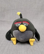 2016 Angry Birds Plush Movie Rovio Bomb Black Bird Plush w/ No Sound
