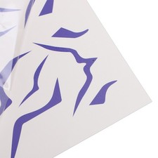 4-Pack Purple Temporary Tattoo Stickers Movie Cartoon Cosplay Design