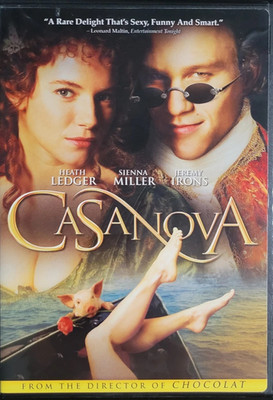 Casanova (DVD, 2005, WS) Heath Ledger, Jeremy Irons, Sienna Miller  LIKE NEW