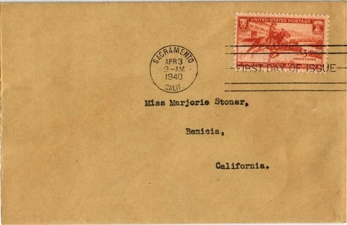 Dr Jim Stamps 3c Pony Express Scott 894 First Day Cover