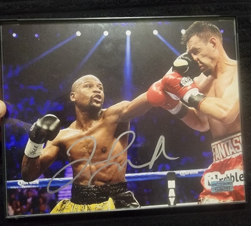 Floyd Mayweather Jr Silver Ink Auto Autograph 8x10 Signed