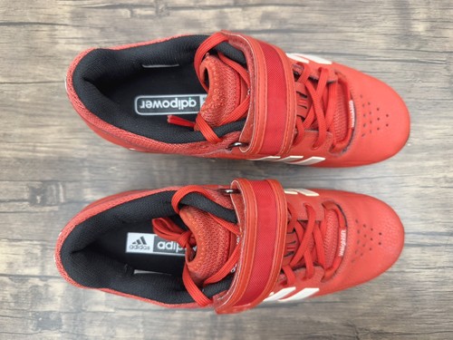 Adidas Adipower Power Lifting Para hombres Zapatos de Levantamiento de Pesas Talla 6 Rojo V24382 - Imagen 6 de 9