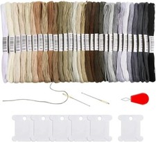30 madejas de hilo para pulseras de la amistad hilo de bordar degradado de negro