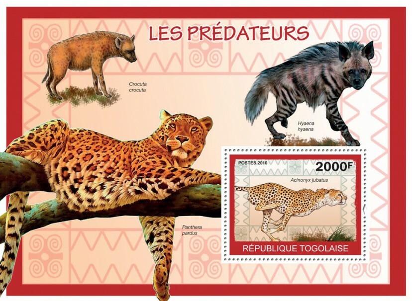 Togo 2010 MNH - Predators II. YT 377, Mi 3468/BL504 | eBay