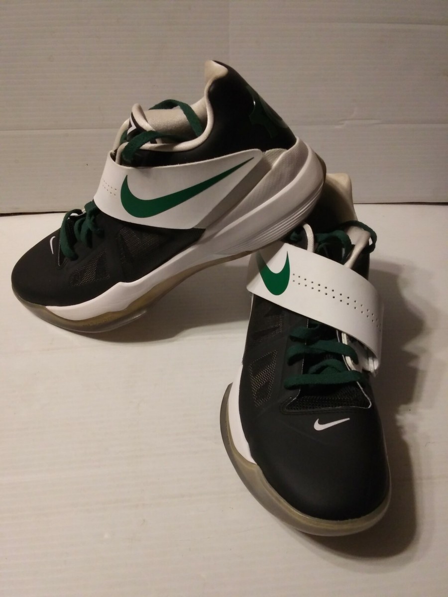Rare Nike ID Zoom Kevin Durant KD IV 532273-991 Mens Size13 White Green on  Black