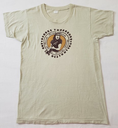 Thorogood, Vintage 1970s George Thorogood N The Destroyers Shirt Sz Medium Rounder Records
