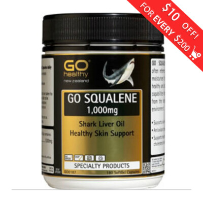 #ad #ad Go Healthy Go Squalene 1000mg Shark Liver Oil 180 Capsules $69.00