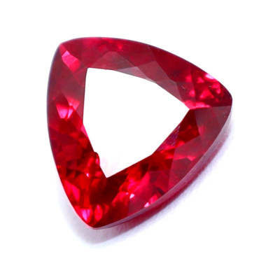7.45 Ct Natural Burma Pigeon Blood Red Ruby Trillion Certified Loose Gemstone