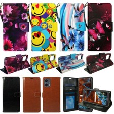 For Moto G 5G 2023 ONLY Faux PU Leather Wallet Phone Case Cover Flip Stand Strap