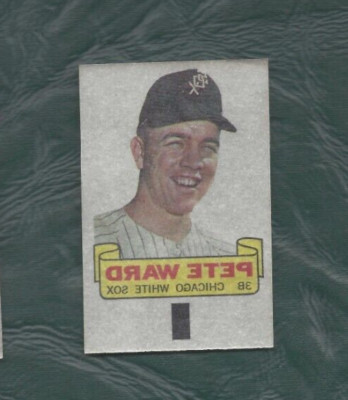 1966 Topps Rub-Offs baseball tattoo Pete Ward Chicago White Sox EXMT