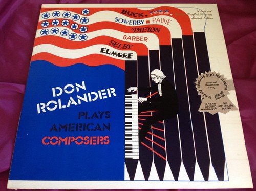 Yltra Rare #125/500 Audiophile LP : Don Rolander Plays American ...