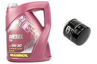 MotoröL ÖLfilter Set 5W30 5 Liter SM158 FüR Alfa Romeo Fiat Lancia Nissan