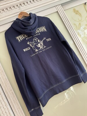 Vintage True Religion Zip Hoodie Japanese Brand Y2K Size M | eBay