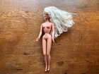 VINTAGE 1966 CHINA MATTEL BARBIE DOLL NAKED WITH EARRRINGS BLUE EYES BLONDE HAIR