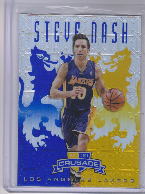 2012-13 Panini Crusade Insert Blue Lakers Basketball Card #285 Steve Nash