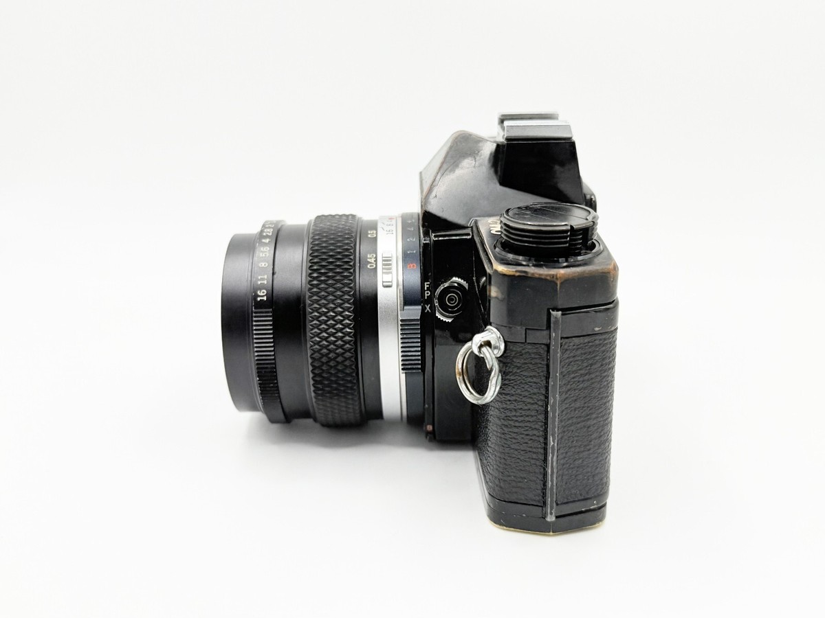 Fully Works! **Exc+5** Olympus OM-2 Black + G.Zuiko Auto-S 50mm f