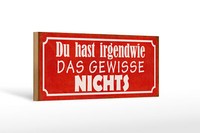 Holzschild Spruch 27X10 Cm Irgendwie Das Gewisse Nichts Deko Schild Wooden Sign