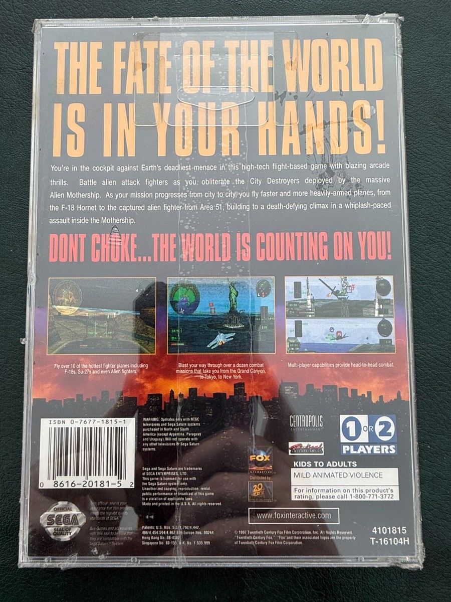 Independence Day - New, NIB, Factory Sealed - Sega Saturn - 1995