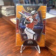 2022 Panini Select - Premier Level Orange Pulsar Prizm #153 Ketel Marte /16