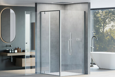 BERNSTEIN Eckdusche NT604 FLEX 80x90 Cm – Duschabtrennung Mit Drehtür, 6 Mm ESG Glas