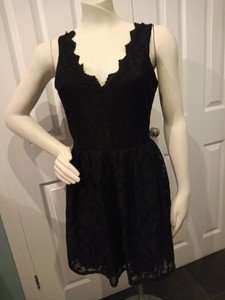 asos black lace dress
