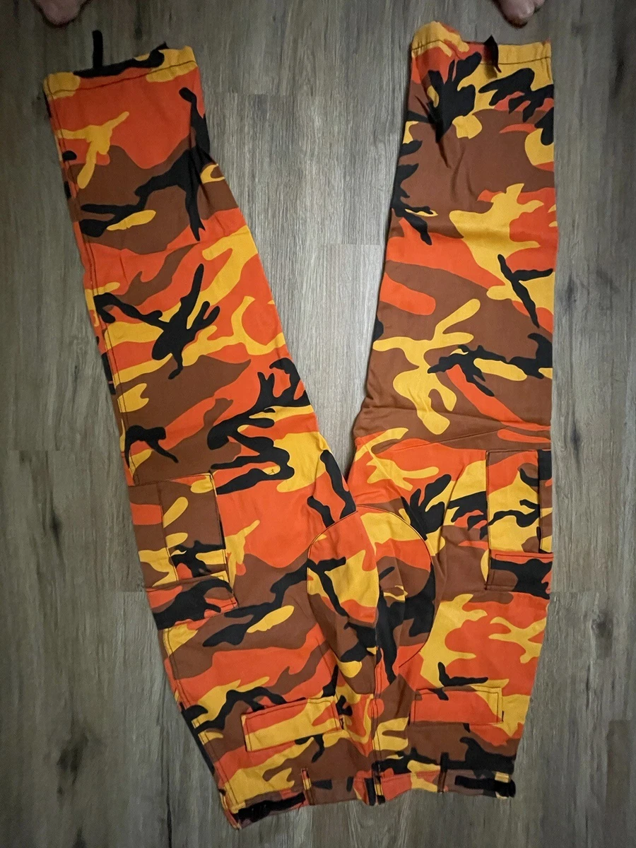 Red And Black Army Fatigue Pants